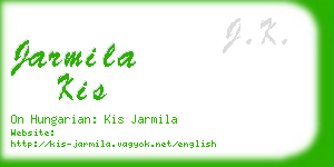 jarmila kis business card